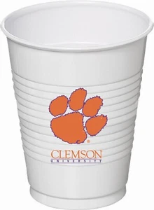Clemson Tigers NCAA University College Sports Party 16 oz. Plastic Cups - Picture 1 of 1