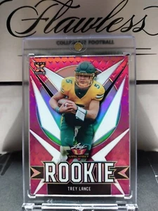 2021 Leaf Valiant RC Trey Lance sharp card #RB-09 SP Pink Holo #6/25 - Picture 1 of 3