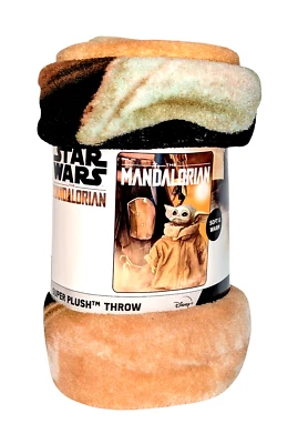 Флисовое одеяло Disney Star Wars Mandalorian The Child Throw Baby Yoda 45 дюймов x 60 дюймов - Изображение 1 из 4
