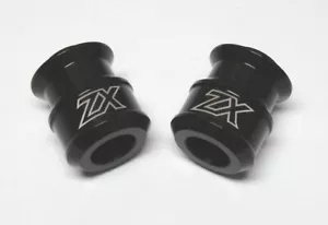 Carretes deslizantes Ano Billet NEGRO grabados personalizados ZX6R 636 ZX10R ZX12R ZX14 - Imagen 1 de 1