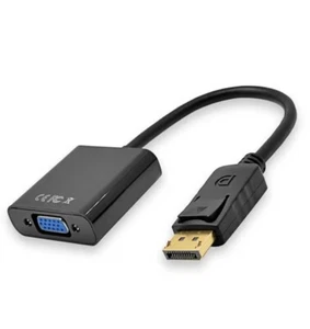 Adattatore da DP DisplayPort a VGA SVGA 15Pin M/F per PC Monitor Proiettore Nero - Foto 1 di 3