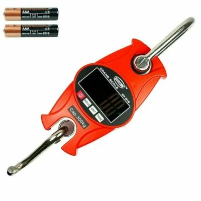 Báscula colgante digital Horizon 300 KG 660 LBS mini grúa industrial - roja Foto 1 de 4