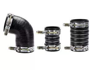 HPS Intercooler Hose Boots Kit for GMC 06-10 Sierra 3500 6.6L Diesel BLACK 07 08 - Picture 1 of 1