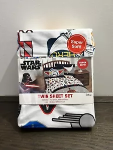 Disney Star Wars Twin Sheet 3 Piece Set Comfortable Super Soft NEW - Picture 1 of 3