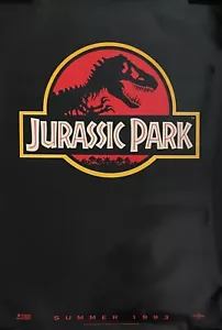 JURASSIC PARK ADV-RED ORIG. VOLLE GRÖSSE FILMPOSTER 39 3/4"" x 26 3/4"" gerollt - Bild 1 von 1