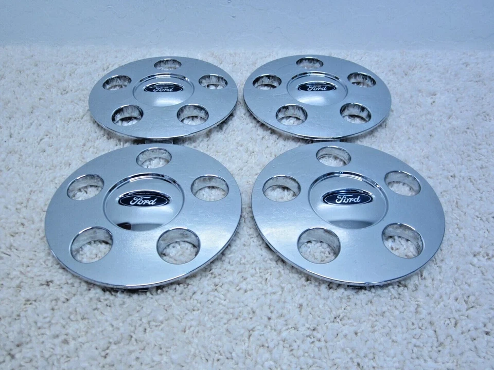 Ford Taurus 2008 2009 fabricante original 18" juego de tapa central cromada 8G1J-1A096-aa #2I-7 Foto 1 de 2