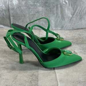 INC INTERNATIONAL CONCEPTS X MATEO Women's Green Victoria Gemstone Pumps SZ 5 - Picture 1 of 9
