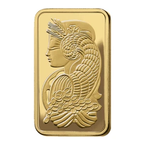 PAMP SUISSE LADY FORTUNA VERISCAN 1 GRAM .9999 Pure 24k GOLD Cert. Bullion Bar - Picture 1 of 4