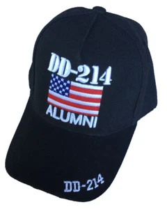 DD-214, Flag, Alumni, black hat - Picture 1 of 1
