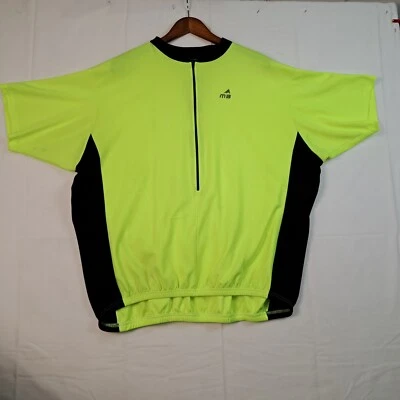Maillot de ciclismo Borah unisex XL media cremallera amarillo fluorescente Foto 1 de 4