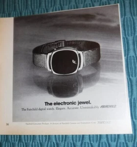 Fairchild Digital electronic jewel  Watch Photo 1977 Print Ad 1970s - Picture 1 of 1