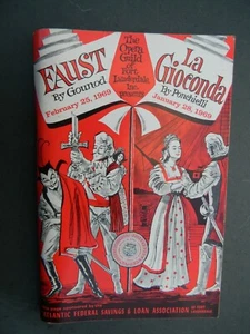 Programa Faust and la Gioconda - Opera Guild of Fort Lauderdale 1969 - Imagen 1 de 5