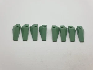LEGO 8 x Keilstein Flügel 43710 + 43711 4 Paar 4x2 sandgrün Wedge - Bild 1 von 1