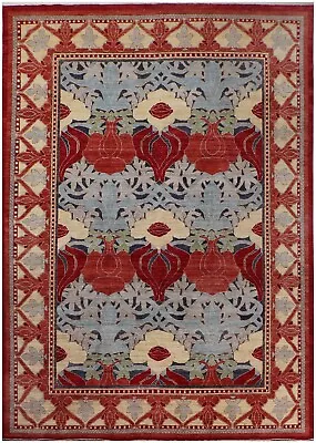 10'0" x 14'0" ft. Afghan Oushak Hand Knotted Oriental Wool Area Rug - Image 1 of 4