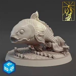 Titan Forge Giant Koi Fish Shogunate Board Games Miniatures War Games RPG Toys - Picture 1 of 1