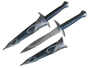 NEW 11" BLACK THE HOBBIT STING SWORD OF FRODO MEDIEVAL ELVISH DAGGER SWORD KNIFE - Picture 1 of 5
