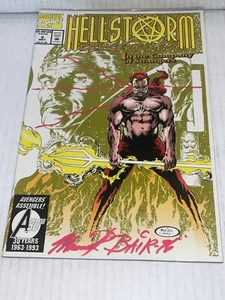 Marvel Hellstorm #2 (1993) firmado por el artista Michael Bair casi nuevo cómic - Imagen 1 de 2