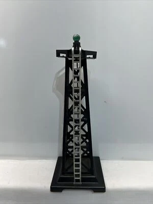 Original 1950's MARX O Scale 0446 BEACON TOWER Used NICE Missing Light Rare Blk - Image 1 of 4