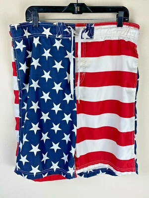 Bañador Faded Glory bandera americana M 32-34 para hombre rojo/azul Foto 1 de 4