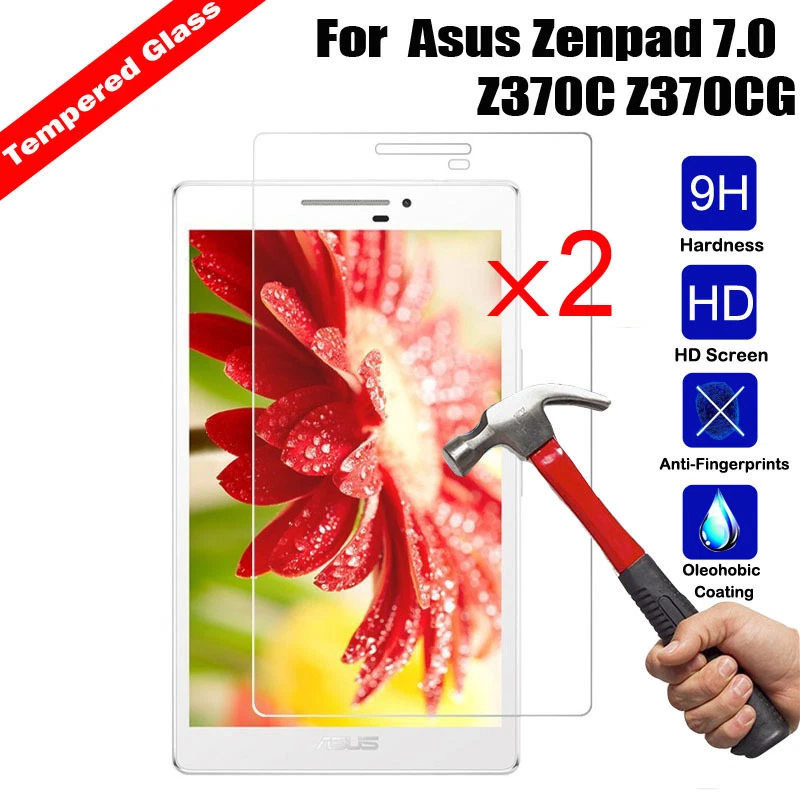 2Pcs For ASUS ZenPad Tablet 9H Hardness Thin Tempered Glass Screen Protector - Image 1 of 4