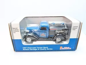 LIBERTY CLASSIC AMOCO 1937 CHEVROLEY TANKER BLUE BANK CON CHIAVE EDIZIONE LIMITATA - Foto 1 di 9