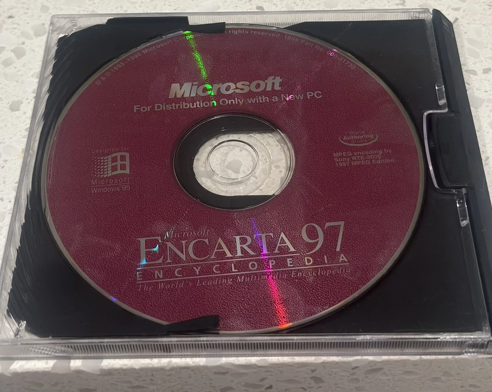 Microsoft Encarta 97 Standard Edition (PC, 1996) *Disc Only* - Image 1 of 1
