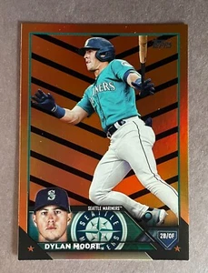 2023 Topps Update Halloween Foil Dylan Moore | Seattle Mariners #US47 - Picture 1 of 2
