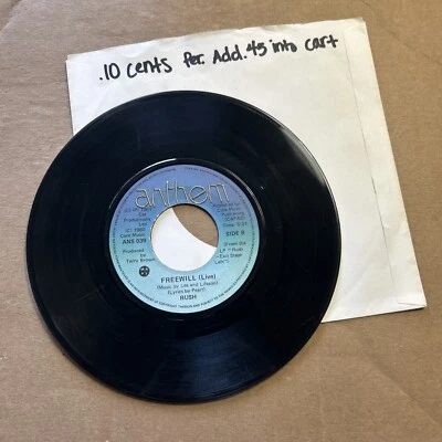 Rush Closer To The Heart Live/Free Will Live 1981 Anthem 45 - Image 1 of 4