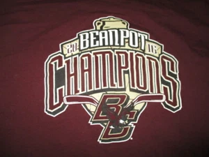 2016 BEANPOT Champions BOSTON COLLEGE EAGLES - Boston Mass (LG) T-Shirt - Picture 1 of 2