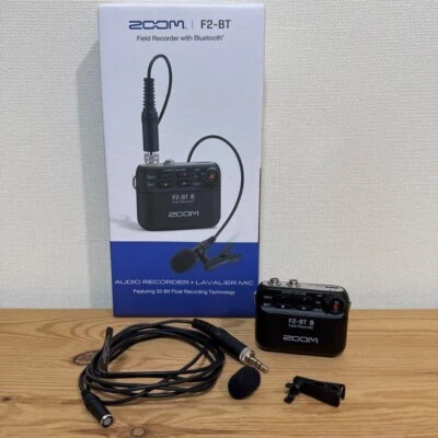 Zoom F2-BT Field Recorder 32-bit Float Bluetooth Built-in Model Black Wearable - Image 1 of 4