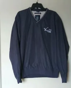 Devon & Jones Mens Vinylmax Window V-Neck Jacket Size Large L Black Pre-owned - Picture 1 of 5