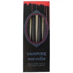 Juego de 4 velas cónicas Vampire Tears cuando se encienden - Imagen 1 de 2