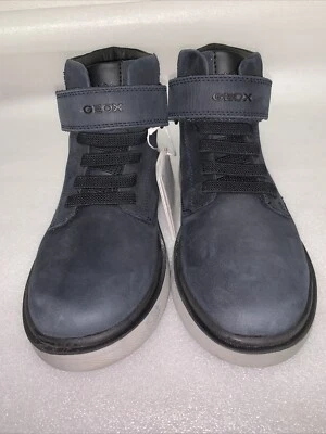GEOX J Riddock B. WPF A- NBK SYNT Boys Shoes In size US 2 / EU 31 In Navy Boots - Image 1 of 4