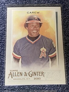 2020 Topps Allen & Ginter #10 ROD CAREW California Angels HOF