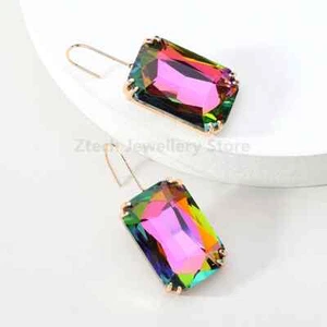 Gocce pendenti decorazione vetro multicolore trasparente lucido design semplicità moda lusso - Foto 1 di 30