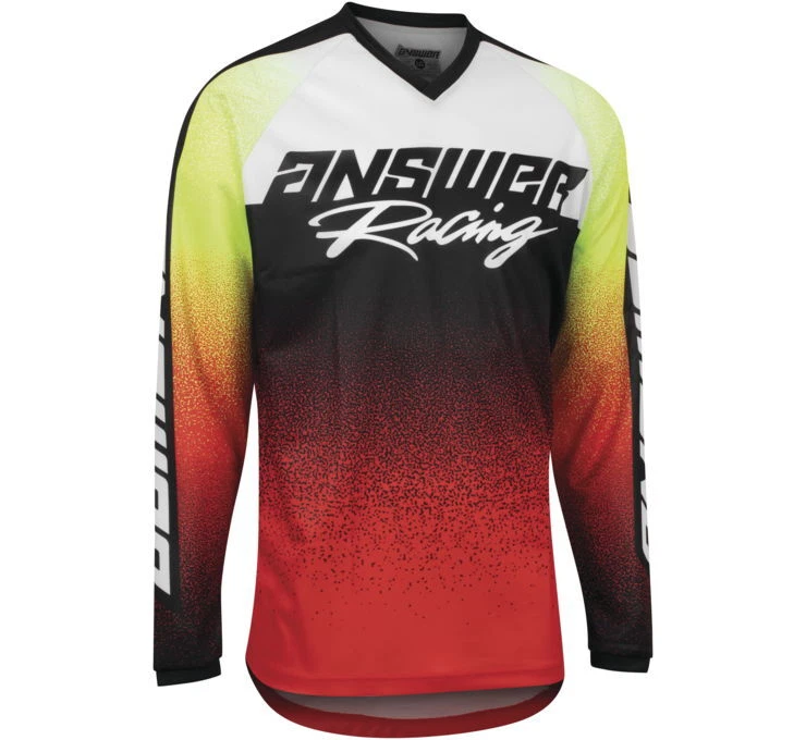 Answer Racing A22 Syncron Prism Red/Green MX Off-Road Jersey Youth Sizes XS - XL - Image 1 of 1
