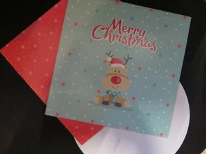 Geschenk Packung Weihnachten Advent Backset Verpackung hellgrün Elch rot - Bild 1 von 1