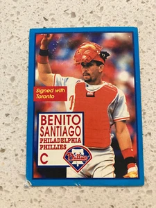 1997 Panini venezolanischer Aufkleber Benito Santiago Philadelphia Phillies selten - Bild 1 von 2