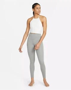 New - Nike Women's Yoga Tights 7/8 Dri-FIT High Waisted Leggings Sport Wear Gym - Picture 1 of 8