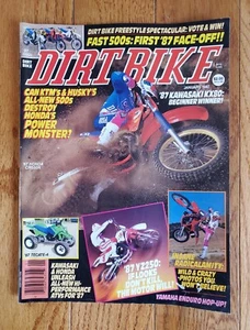 DIRT BIKE MAGAZINE JANUARY 1987 MX MOTOCROSS SUPERCROSS ENDURO 500 FACEOFF KX80 - Picture 1 of 2