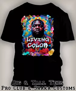 Biggie in Living Color Hip Hop Music Tribute Tee Shirt Street Wear Big Tall Sm - Picture 1 of 12