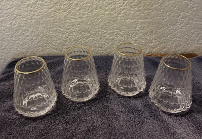 Anthropologie North Pole  Glasses- Christmas Tree-SET OF 4 - Image 1 of 4