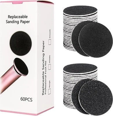 Сменные накладки для дисков наждачной бумаги для электрического удаления мозолей ножной пилки 60 шт. - Изображение 1 из 4