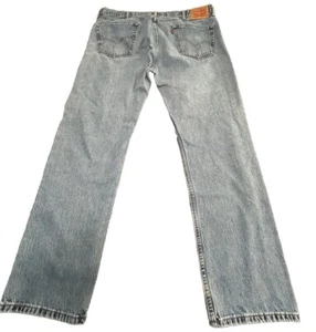 Levi's 505 Jeans Men's 40 X 30 Denim Blue Straight Leg Medium Dark Wash Pants - Picture 1 of 6