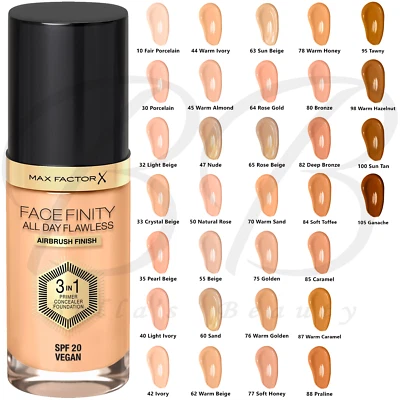 MAX FACTOR Facefinity 3in1 All Day Flawless Foundation 30ml SPF20 *ALL SHADES*