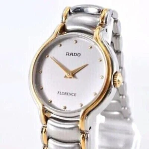 Rado Florence Watch Quartz Women's Silver Dial Swiss Made Round Without Box K332 - Picture 1 of 8