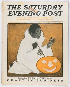 OCT 29 1904 Halloween Pumpkin Spell SATURDAY EVENING POST FULL MAG M599 - Picture 1 of 16
