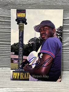 1994 Signature Rookies Tetrad Autographs #98 Marquis Riley #1998/7750