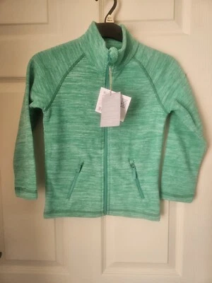 Mountain Warehouse Girls Boys Unisex Fleece Green Fleece Jumper Top Age 5-6  - Image 1 of 3