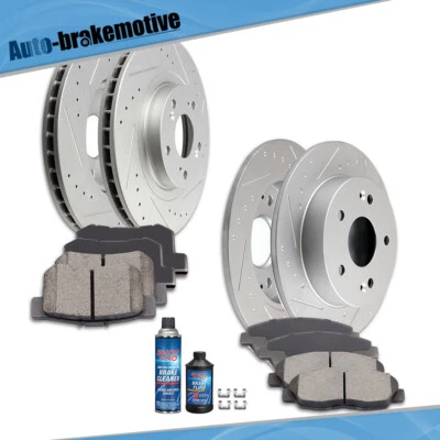 FOR HONDA CIVIC SI 2.0L 2006-2011 FRONT + REAR BRAKE PADS AND ROTORS DISCS Foto 1 de 4